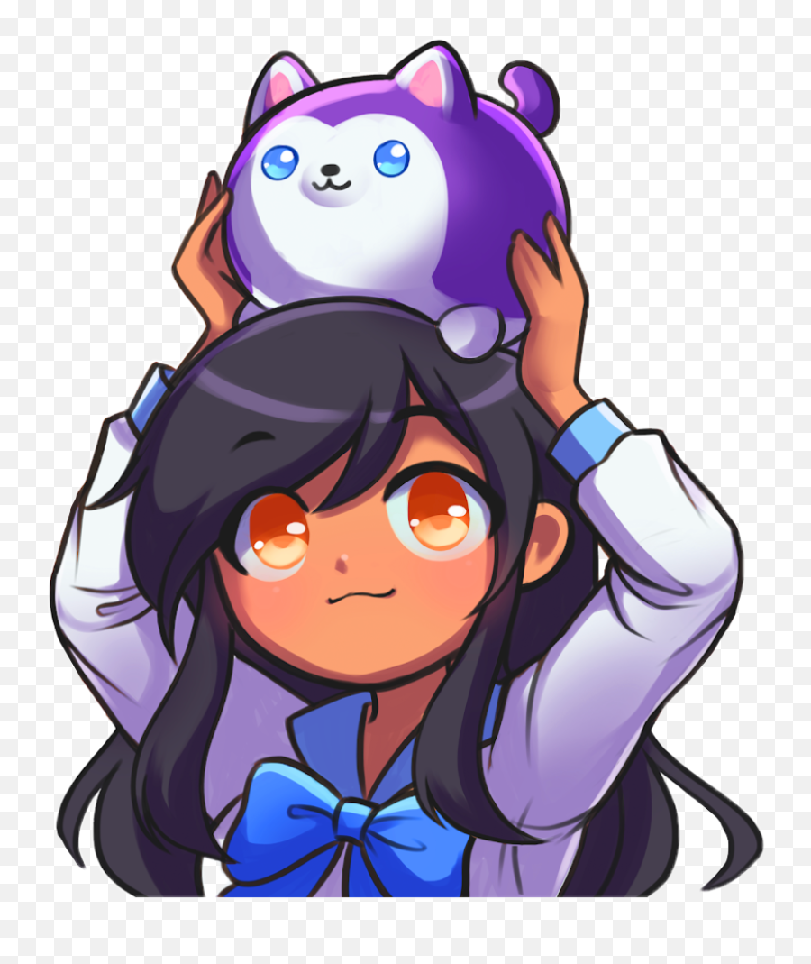 Cute Kawaii Stuffedanimal Dog Wolf - Aphmau Cute Emoji,School Girl Emoji