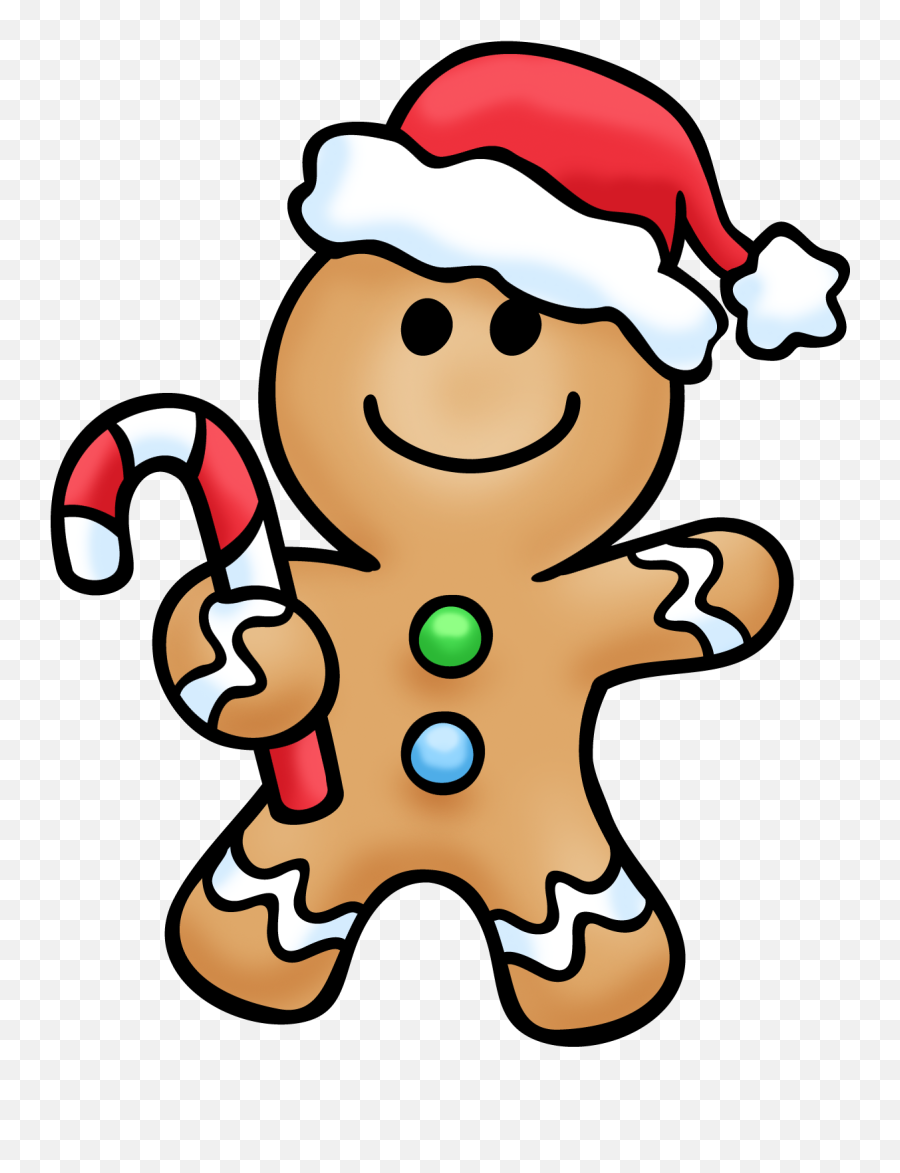 Gingerbread Man Clip Art Images - Christmas Gingerbread Man Drawing Emoji,Gingerbread Emoji