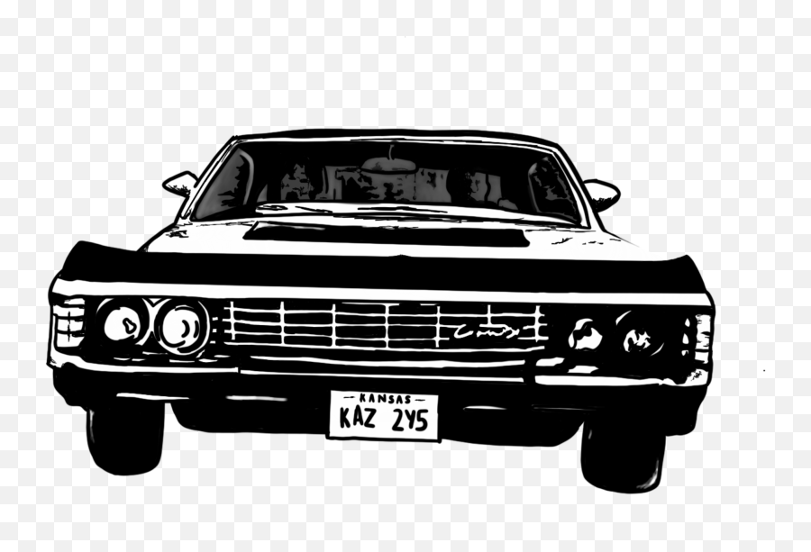 1967 Chevy Impala - Supernatural 67 Impala Front Emoji,Chevy Emoji