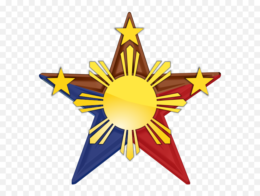 Free Philippines Word Cliparts Download Free Clip Art Free - Transparent 3 Star And A Sun Logo Emoji,Philippines Emoji