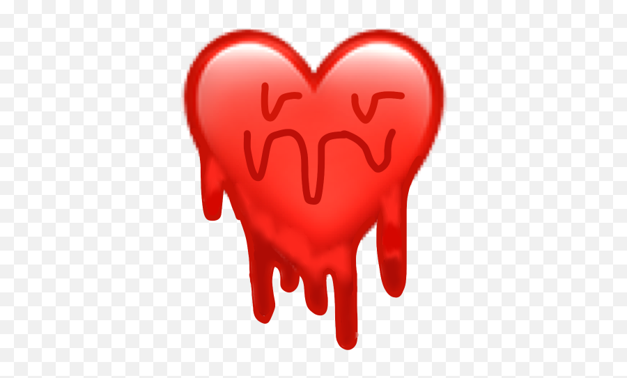 Drippy Heart Ovo Emoji Stickeremoji - Love,How To Get Ovo Emoji