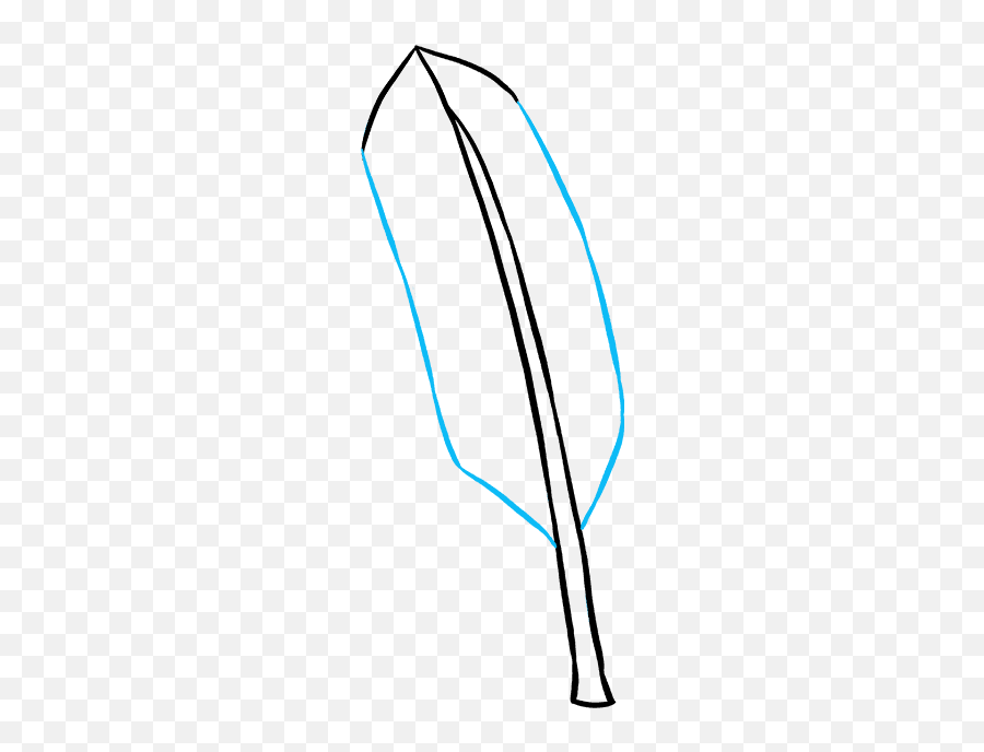 How To Draw A Feather - Really Easy Drawing Tutorial Drawing Emoji,Is There A Feather Emoji