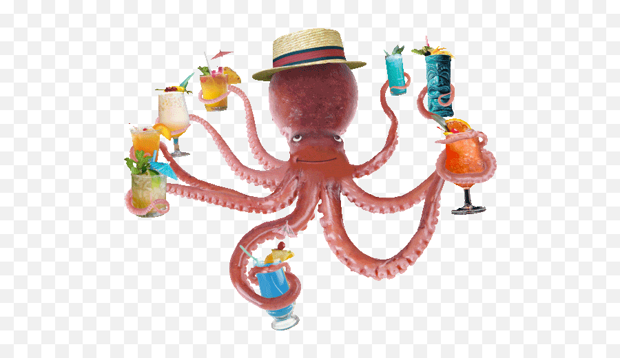 Top Octopus Stickers For Android Ios - Party Animal Funny Gif Emoji,Octopus Emoji