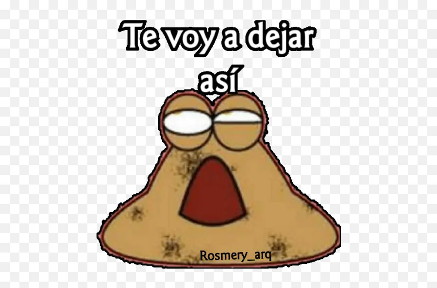 Pou By Rosmeryh Whatsapp - Cartoon Emoji,Pou Emoji - free transparent emoji  