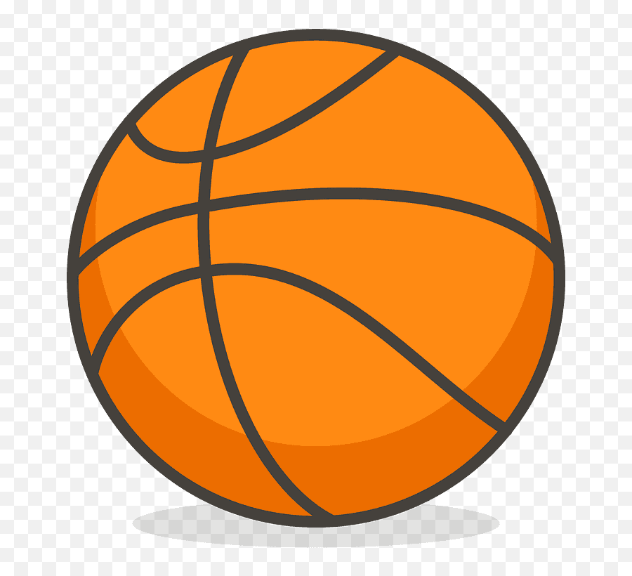 Basketball Emoji Clipart - Basketball Ball Cartoon Png,Basketball Emoji Transparent