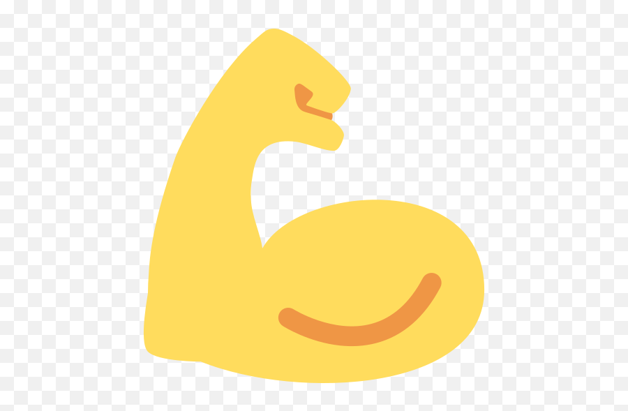 Flexed Biceps Emoji - Biceps Emoji,Flexing Emoji
