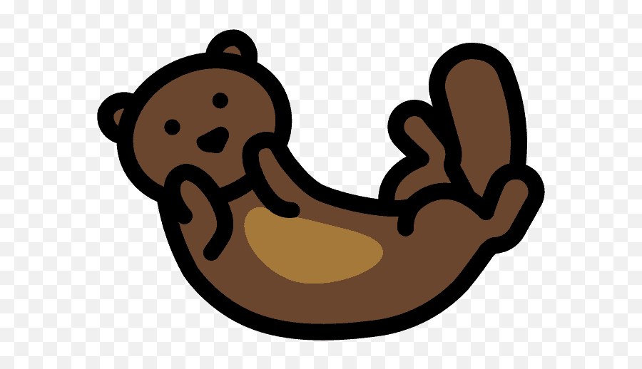 Otter Emoji Clipart - Emoji Nutria,Otter Emoji