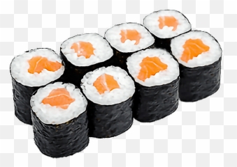 sushi transparent png - Sushi Food Black White Orange And Emoji