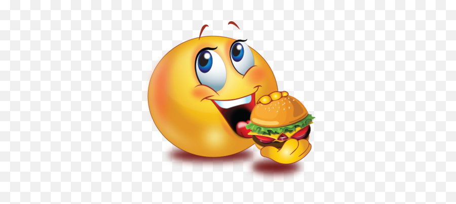 Party Eating Burger Emoji,Sandwich Emoji