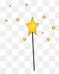 Star Magic Wand Clipart - Flag Emoji