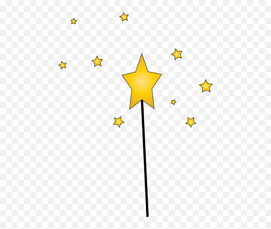 Star Magic Wand Clipart - Flag Emoji,Magic Emoticons