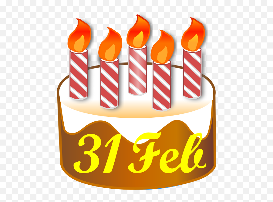31 February Birthday Cake - Birthday Cake February Hd Emoji,Birthday Cake Emojis