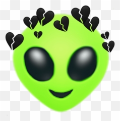 Alien Green Emoji Sticker - Smiley,Green Alien Emoji