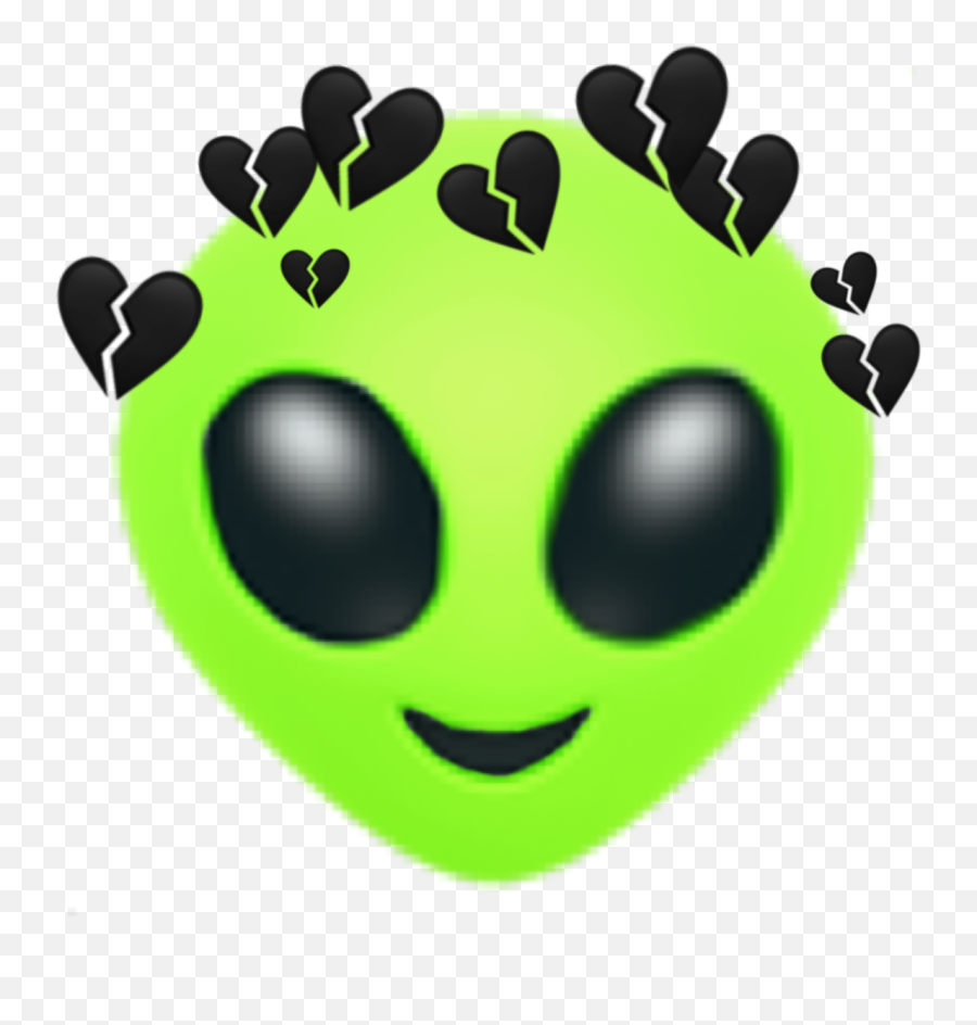 Alien Green Emoji Sticker - Smiley,Green Alien Emoji
