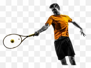 Racket Tennis Ball Clipart Download - White Background Emoji