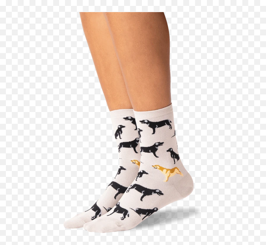 Womens Labrador Crew Socks - Sock Emoji,Man Chicken Leg Emoji