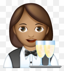 Emoji - Cartoon,Waitress Emoji