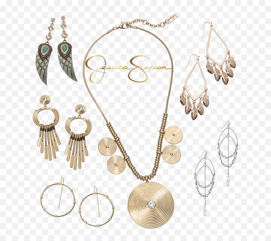 Jessica Simpson Glitz Gold Jewelry - Jessica Simpson Emoji,Emoji Jewelry