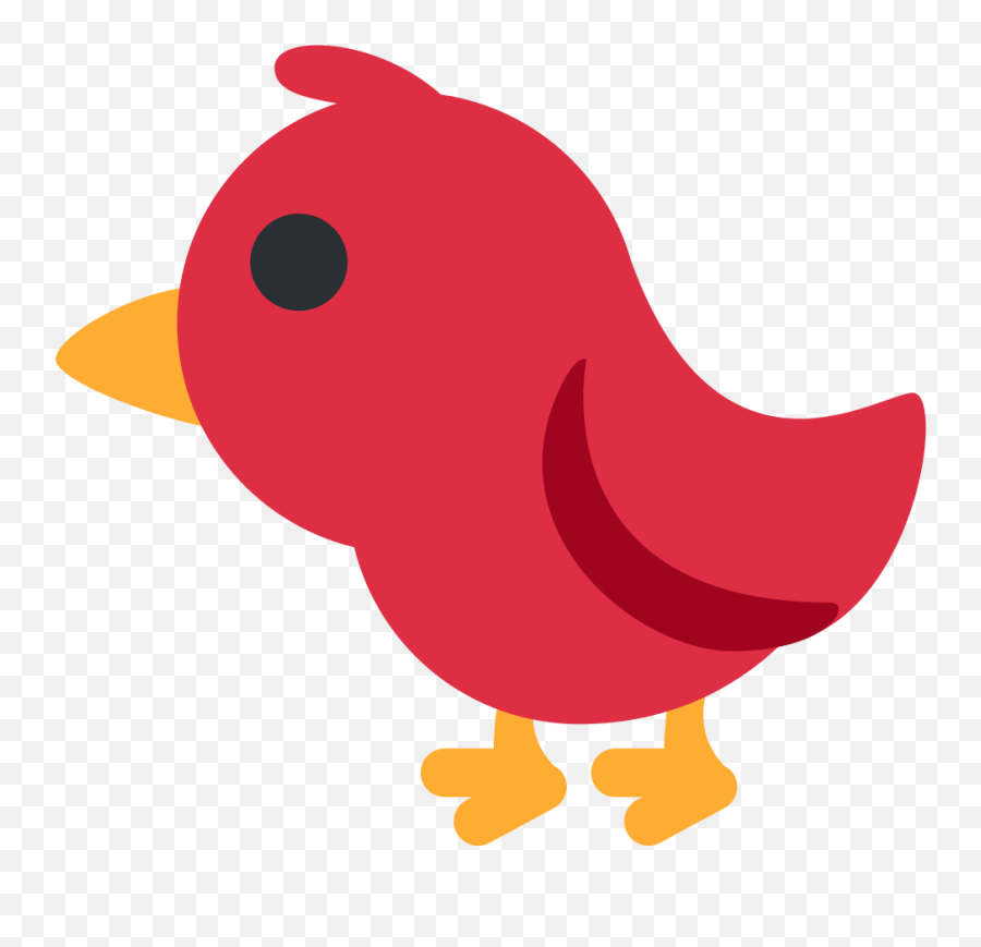 Twemoji 1f426 - Cartoon Red Cardinal Bird,Twitter Bird Emoji