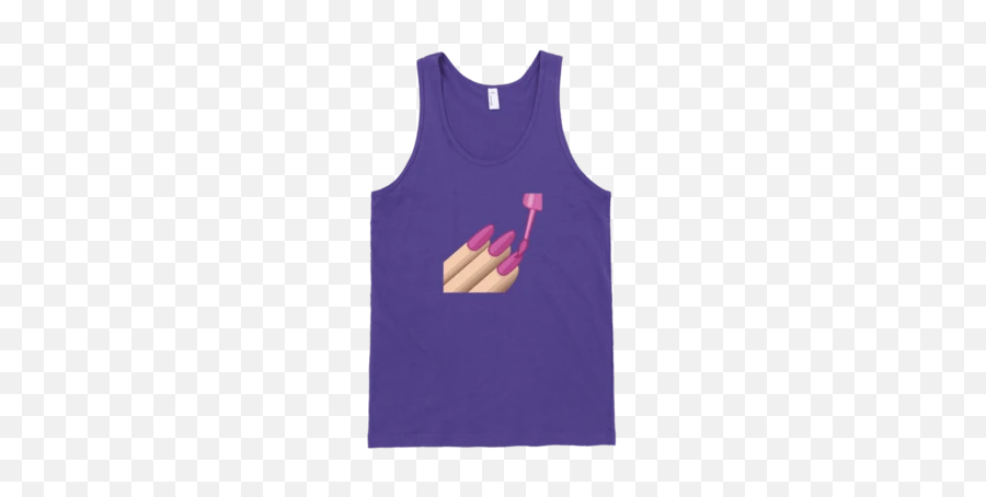Nail Polish Emoji Tank - Sleeveless Shirt,Okay Hand Emoji
