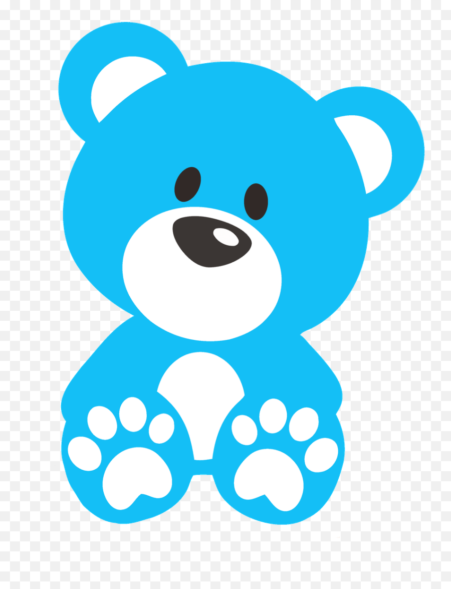 Blue Teddy Bear Clipart Png - Blue Teddy Bear Png Emoji,Teddy Bear Emojis