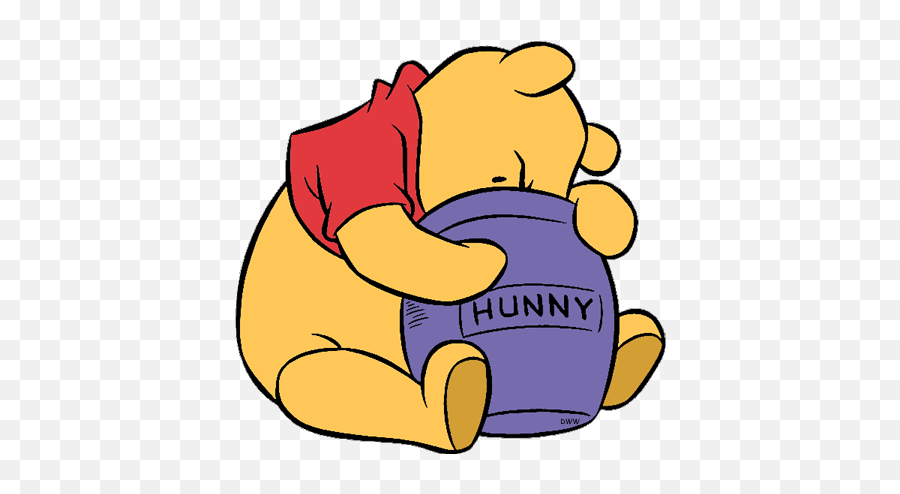 Pooh Honey Jar Clipart - Pooh Head In Honey Pot Emoji,Honey Pot Emoji