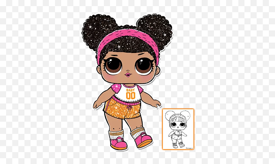 Coloring And Drawing Lol Glitter Series Coloring Pages - Dolls Lol Surprise Characters Emoji,Brrr Emoji