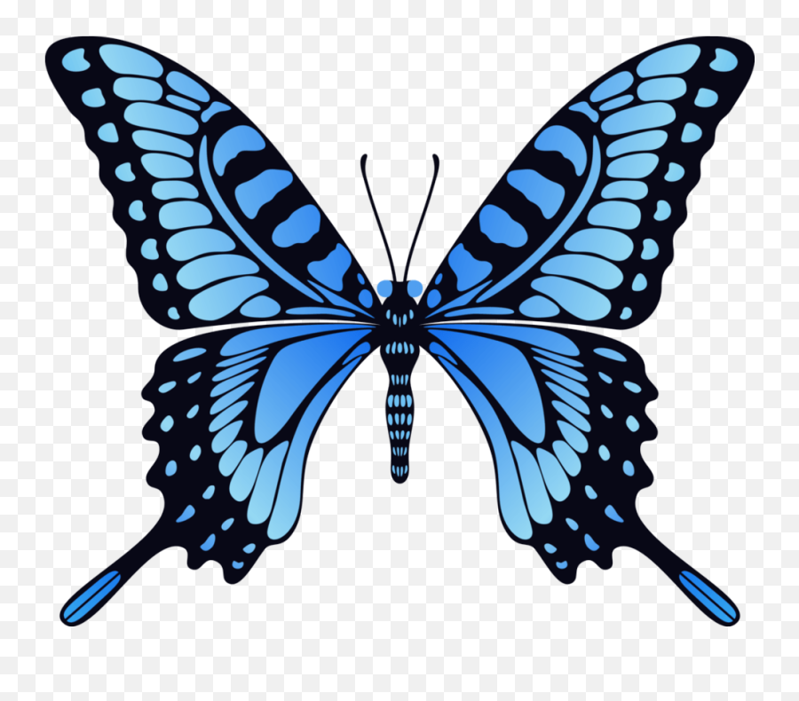 Download Blue Butterfly Png Image Hq Png Image - Butterfly Animated Gif Emoji,Blue Butterfly Emoji