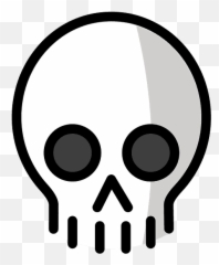 Skull Emoji Clipart - Calavera