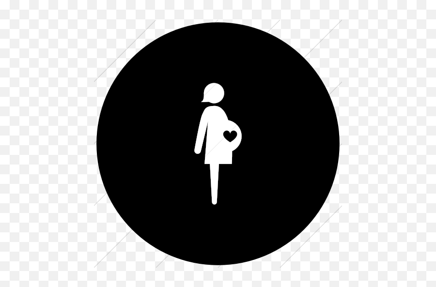 Iconsetc Flat Circle White On Black Ocha Humanitarians - Dot Emoji,Pregnancy Emoticons