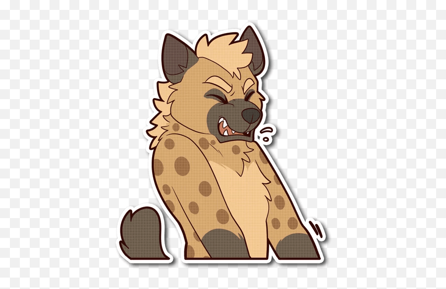 Spotted Stickers Set For Telegram - Animal Figure Emoji,Hyena Emoji