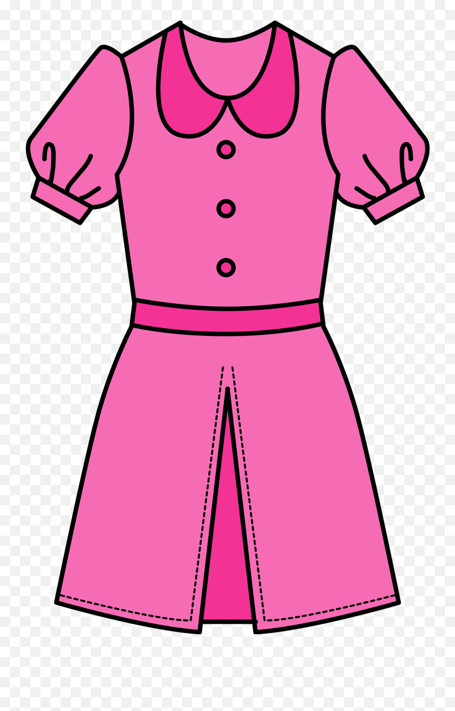 One Piece Pink Dress Clipart - Dress Clipart Creazilla Emoji,Tighty Whities Emoji