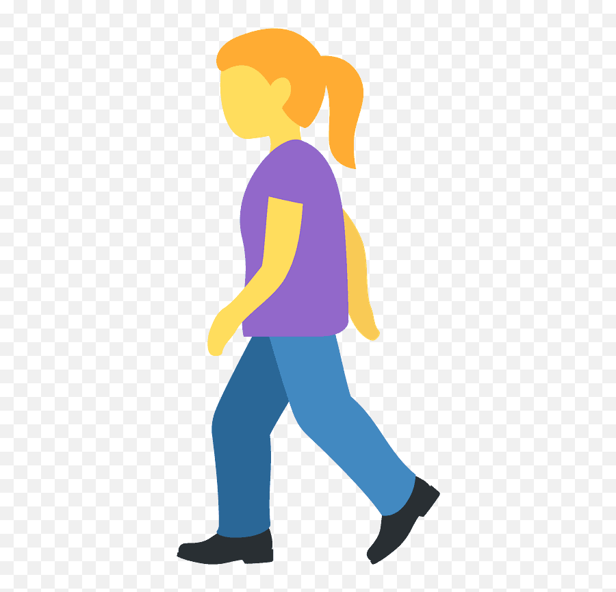 Woman Walking Emoji Clipart Free Download Transparent Png - Walking Girl Emoji,Female Emojis