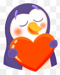 Nice Good Kitty Cat And Penguin - Cartoon Emoji,Origami Emoji