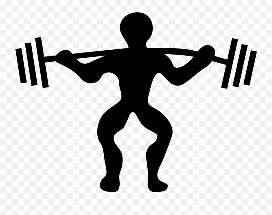 Weightlifter Strong Strength - Lifting Weights Clipart Emoji,Roll Safe Emoji