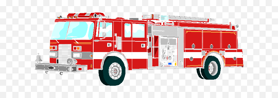 Firetruck Fire Engine Clip Art Hostted - Fire Truck Clipart Emoji,Firetruck Emoji