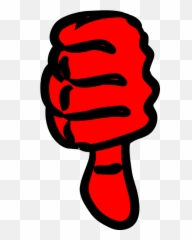 Thumb Down Dislike - Wrong Clipart Emoji