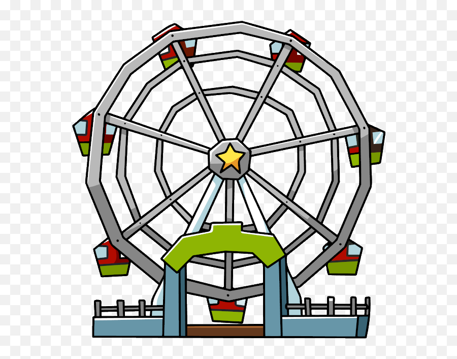 Wheel Clipart Ferris Wheel Picture - Cartoon Transparent Ferris Wheel Emoji,Ferris Wheel Emoji