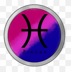 Pisces Bisexual Zodiacsymbols - Circle Emoji,Pisces Emoji