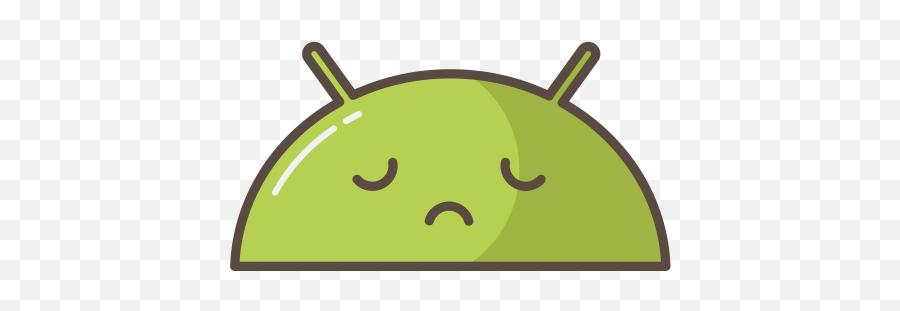 Android Emoji Mobile Mood Robot Sad Icon - Sad Android Icon,Android Emoji