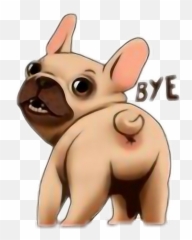 Dog Bye freetoedit - Cartoon Emoji