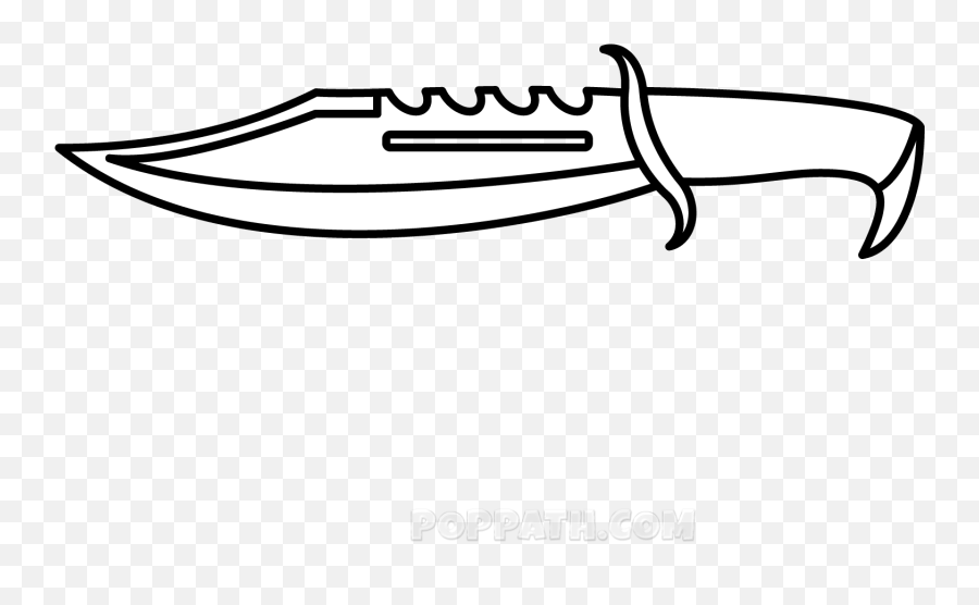 How To Draw A Knife - Drawing Of A Switchblade Emoji,Back Man Knife Emoji