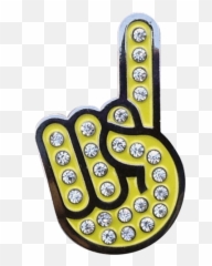 Hand Gesture Ball Marker Hat Clip - Smiley Emoji