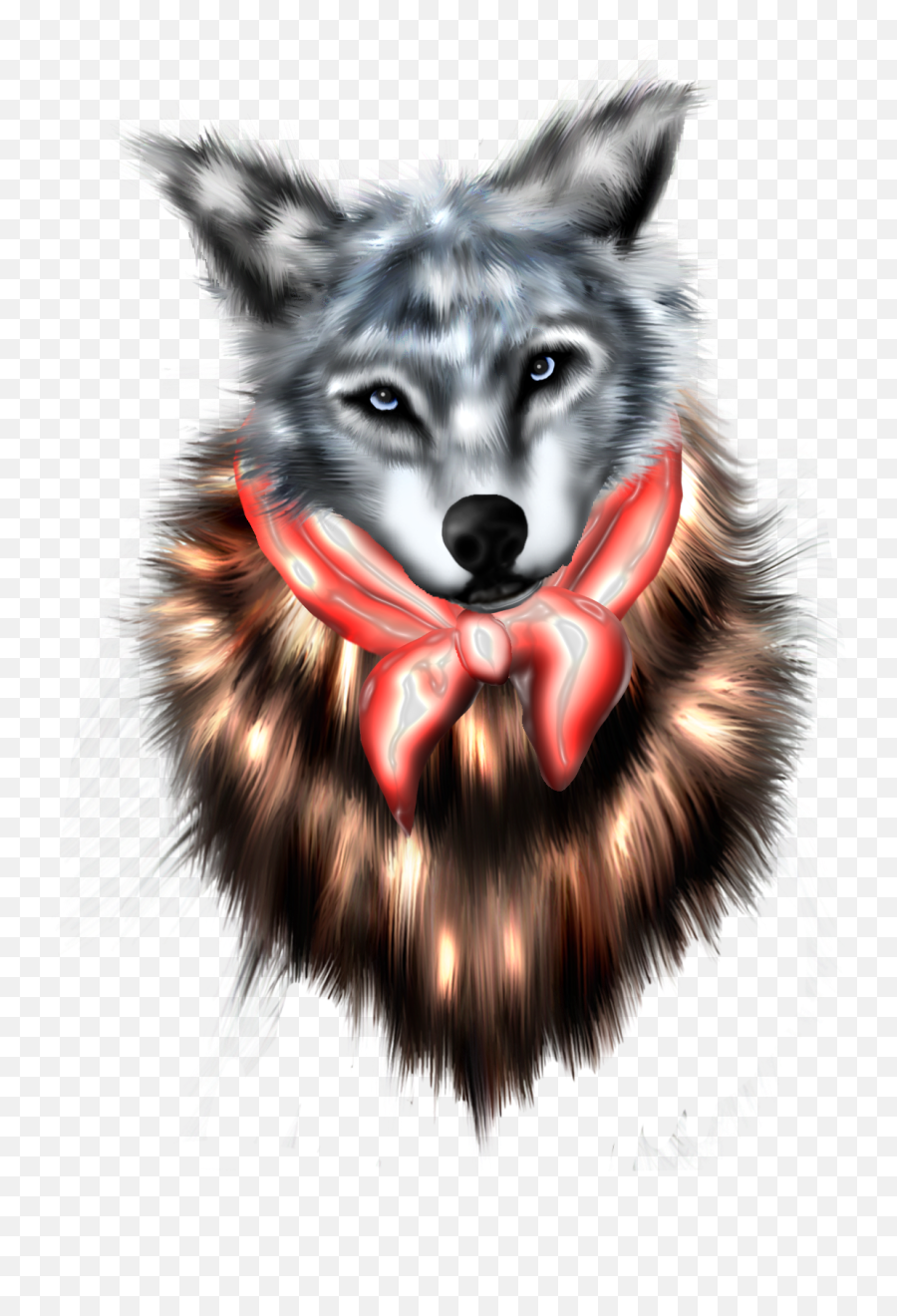 Wolf Head Painting - Wolf Head Wolf Transparent Art Emoji,Painting Emoji