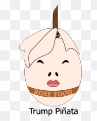 Pink Trump Pinata Vector Clipart Image - Art Emoji