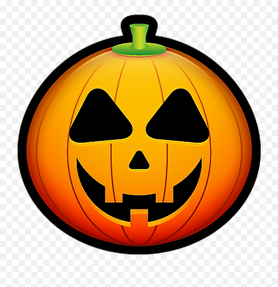 Download Hd Calabaza Halloween Hapyyhalloween Terror - Halloween Pumpkin Avatar Emoji,Jack O'lantern Emoji