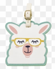 Llama Luggage Tag - Awesome Llama Emoji,Llama Emoji