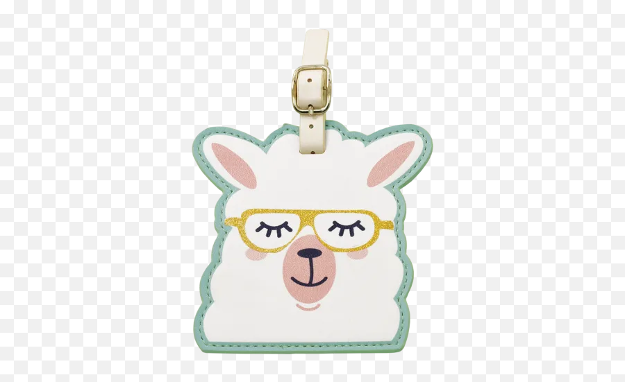 Llama Luggage Tag - Awesome Llama Emoji,Llama Emoji