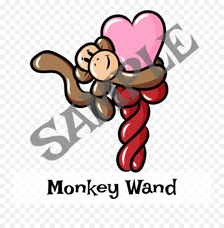Monkey Heart Wand - Illustration Emoji,Wand Emoji