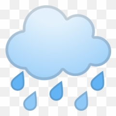 Cloud With Rain Emoji Meaning With Pictures - Nube Lloviendo Cartoon,Wet Emoji